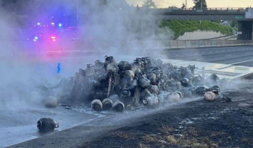 Authorities Track Down Driver Who Left Explosive Propane Trailer on I-5