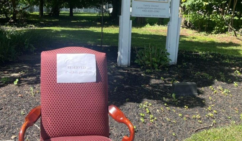 Catonsville Funeral Home Lightheartedly Mocks July 4th 'Chair Tradition' It Said Online Sources!