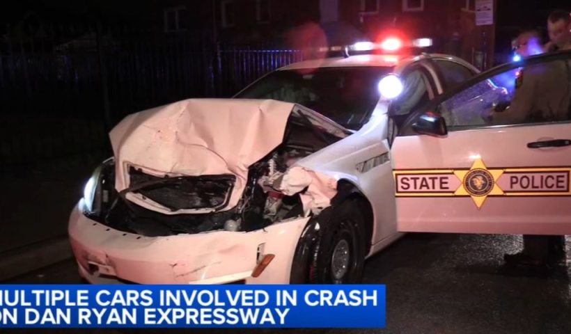 Multiple Injuries Reported 5 Hospitalized in Early-Morning Dan Ryan Expressway Crash