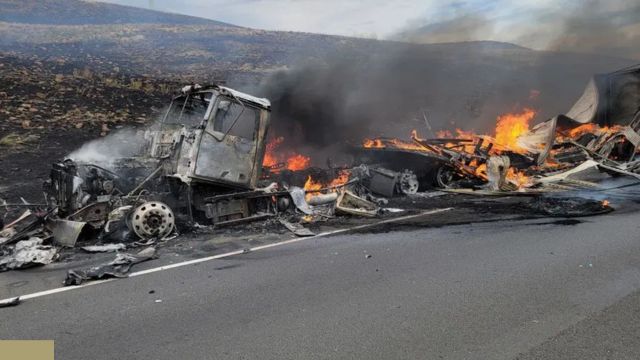 Big Blast Happened! I-90 Brush Fire Triggers Traffic Backups near Washington-Idaho Border