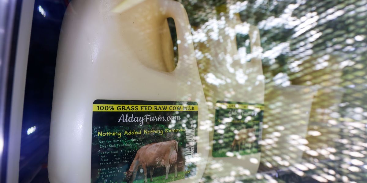 Tampa Bay's Raw Milk Market Under Scrutiny as Scientists Raise Bird Flu Alarms